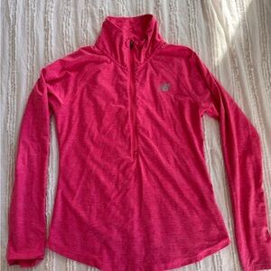 New Balance Women's Hot Pink Half-Zip Pullover